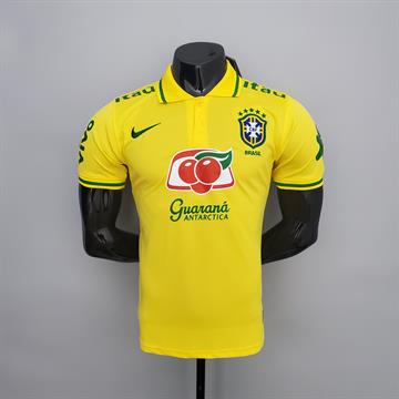 Camisa Brasil Polo Amarela 21/22 – Torcedor Masculina - TAM GG