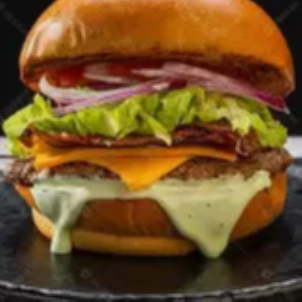 CHEESE BURGER 🍔 ( Pão, Carne, Queijo, Tomate e Alface )