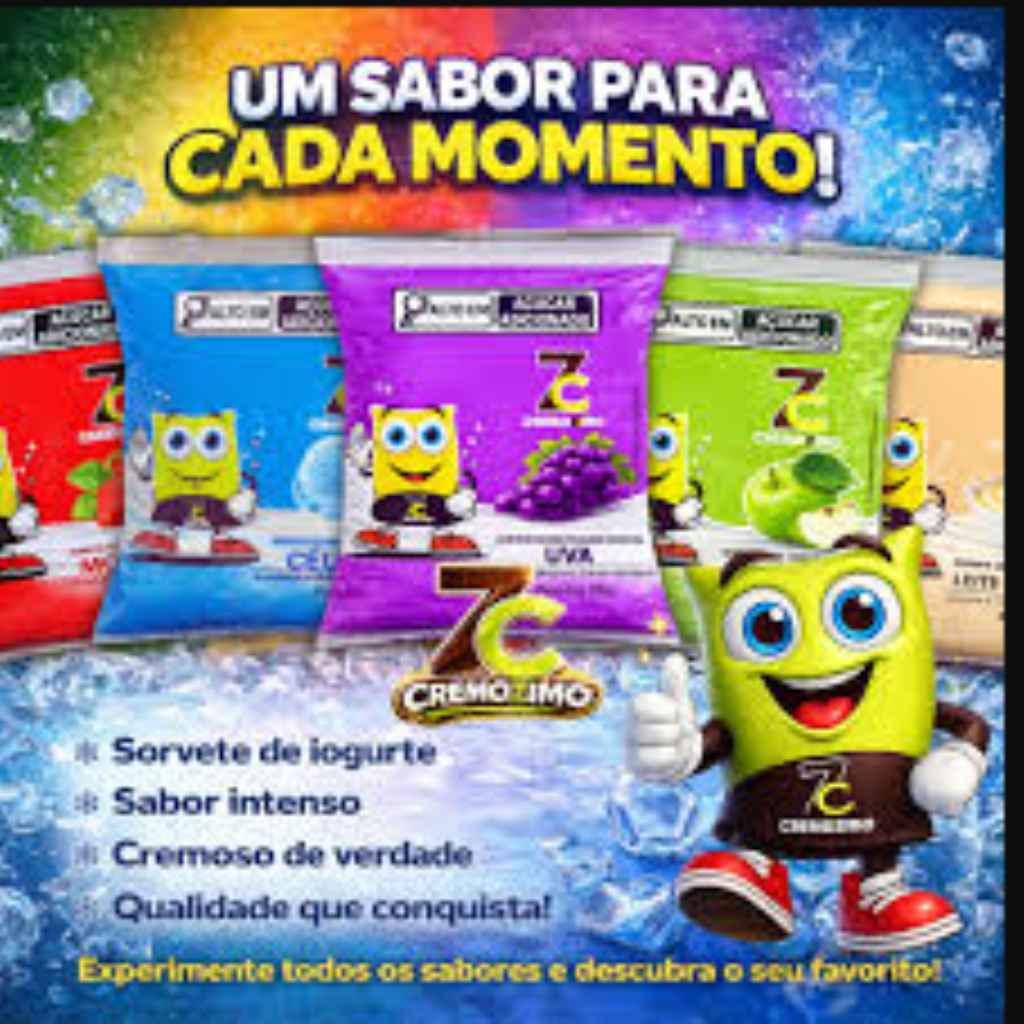 CREMOZIMO - SORVETE DE IOGURTE SABOR UVA