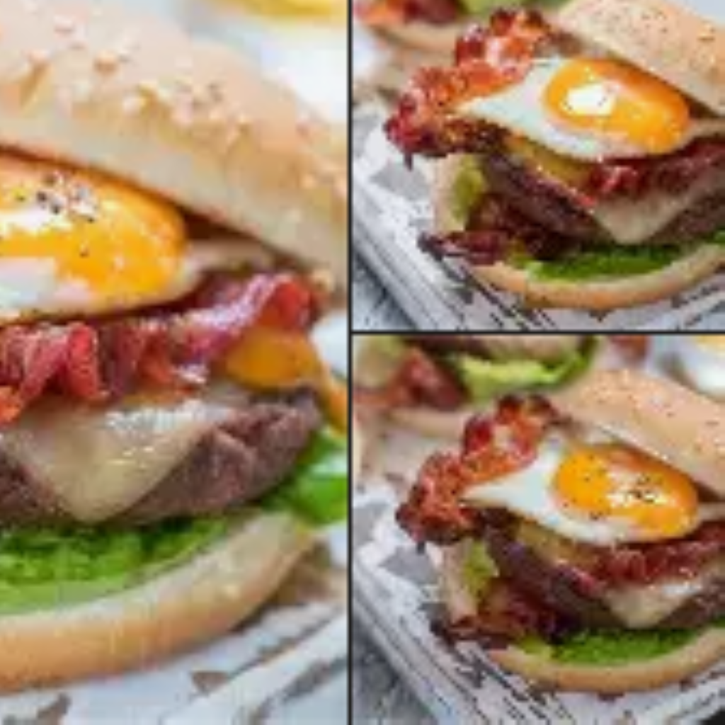 CHEESE BACON BURGER 🍔 ( Pão, Carne, Bacon, Queijo, Tomate e Alface  )