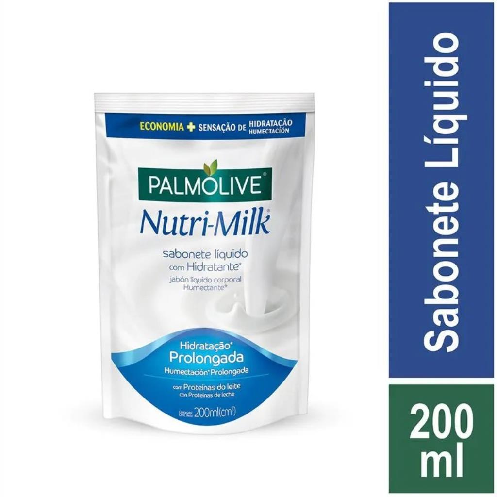 SABONETE LÍQUIDO PARA MÃOS PALMOLIVE NUTRIMILK HIDRATANTE 200 ML