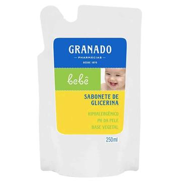 SABONETE LÍQUIDO GRANADO BEBÊ GLICERINADO REFIL 250 ML