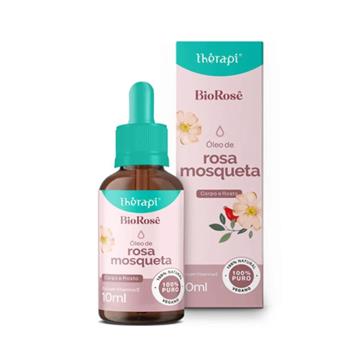 ÓLEO DE ROSA MOSQUETA CORPO E ROSTO BIO ROSÊ THERAPI 10 ML