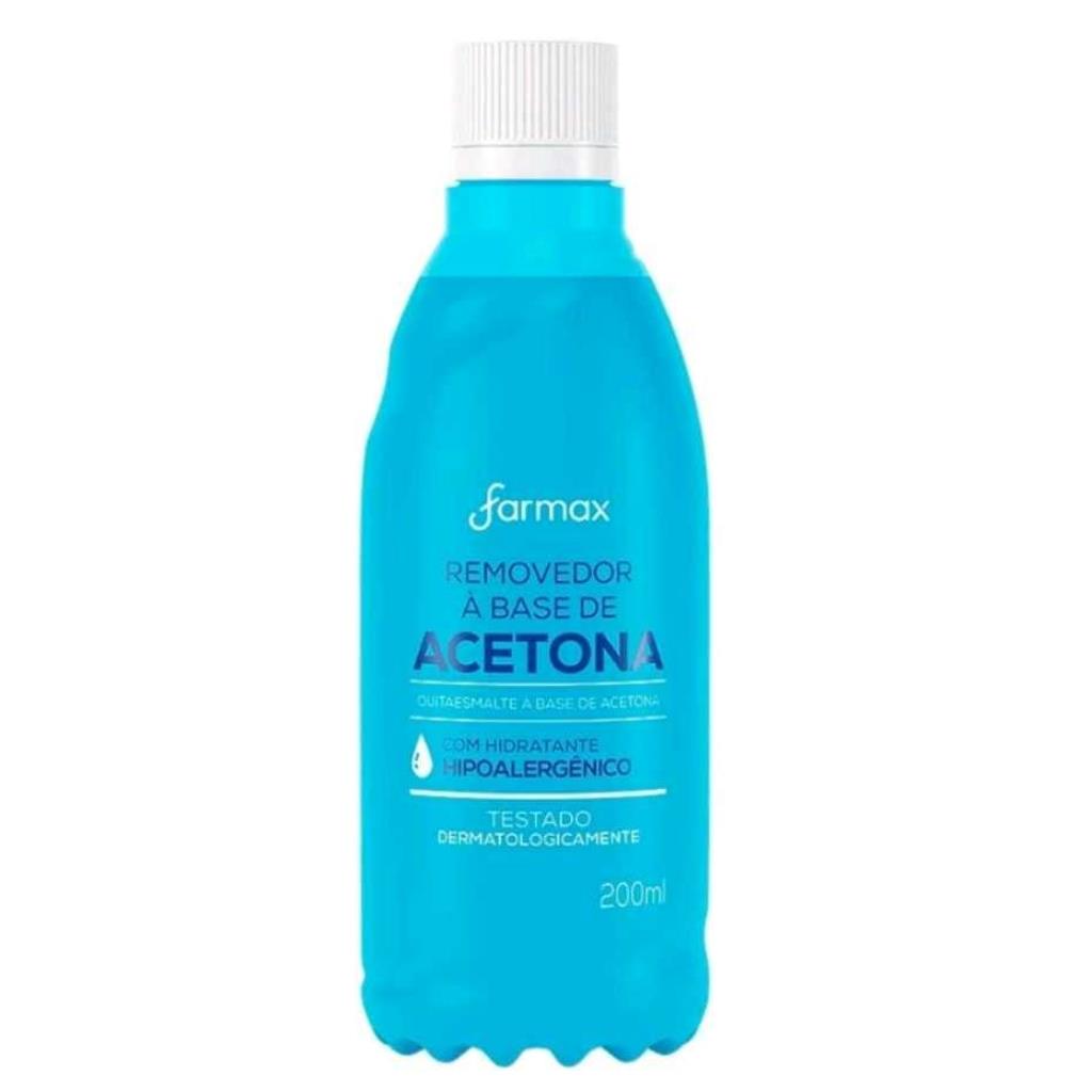 REMOVEDOR DE ESMALTE À BASE DE ACETONA FARMAX 200 ML