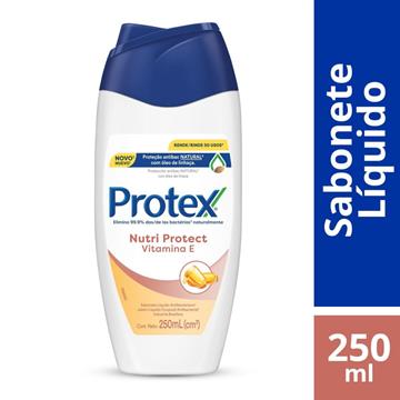 SABONETE LÍQUIDO ANTIBACTERIANO PROTEX NUTRI PROTECT VITAMINA E 250 ML
