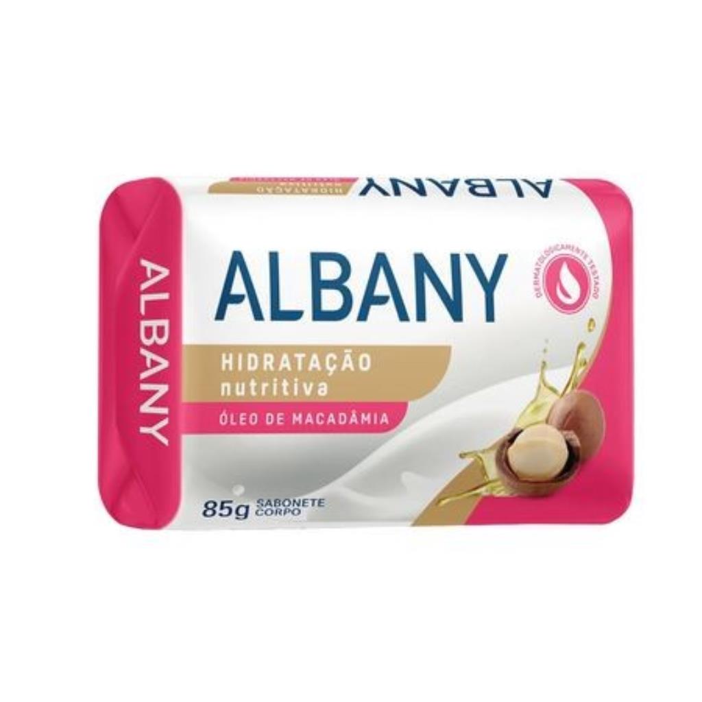 SABONETE EM BARRA ALBANY HIDRATAÇÃO NUTRITIVA MACADÂMIA 85 GRAMAS