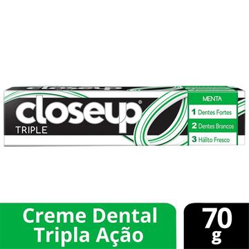 CREME DENTAL CLOSEUP TRIPLE MENTA 70 GRAMAS