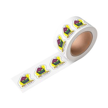 Rótulo Bobina Executiva Bopp Transparente - 9x9cm