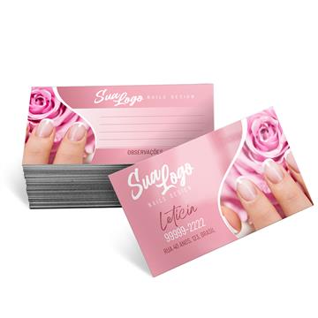 Cartões De Visita Essencial Couchê 250g Verniz Uv Total Frente