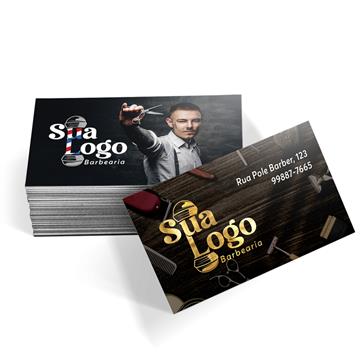 Cartões De Visita Soberania Couchê 300g Lam Fosca Fv e Hot Stamping Fr