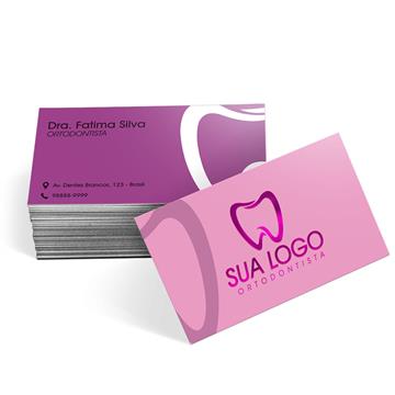 Cartões De Visita Soberania Couchê 300g Lam Fosca Fv e Hot Stamping Fr