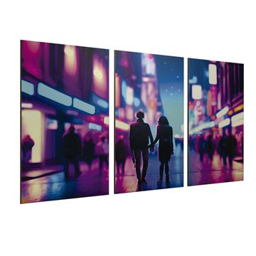 Quadro Decorativo Soberania Mosaico Madeira Branca - Placa 3mm