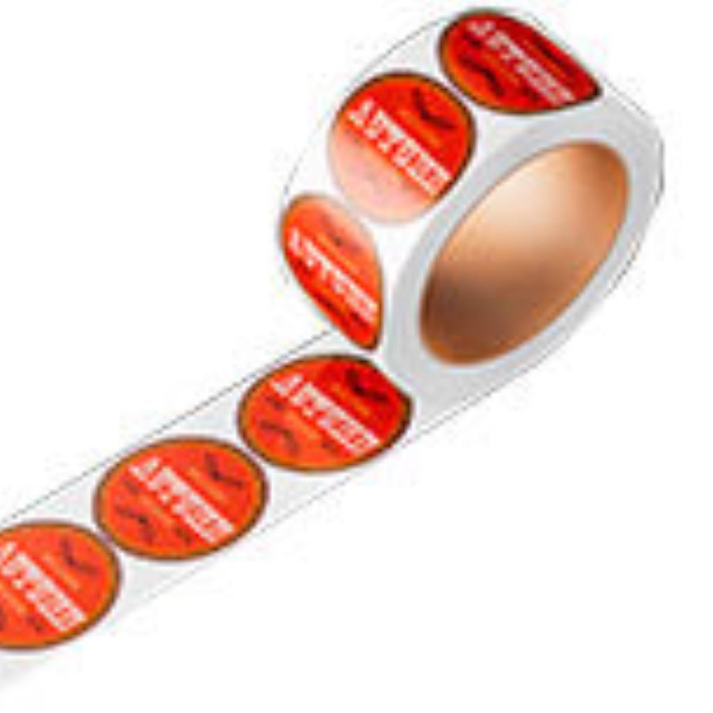 Rótulo Bobina Executiva Bopp Transparente - 8x8cm