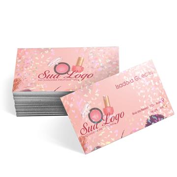 Cartões De Visita Soberania Couchê 300g Laminação Holográfica Frente e Verso