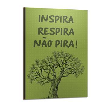 Quadro Decorativo Executivo Madeira Branca - Placa 3mm