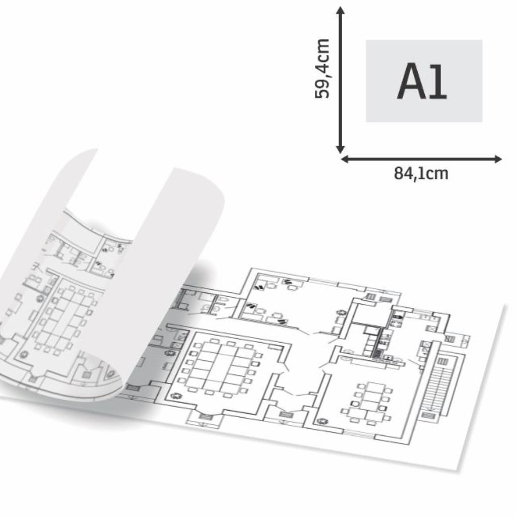 Projeto Arquitetônico Essencial Apergaminhado 75g Formato A1