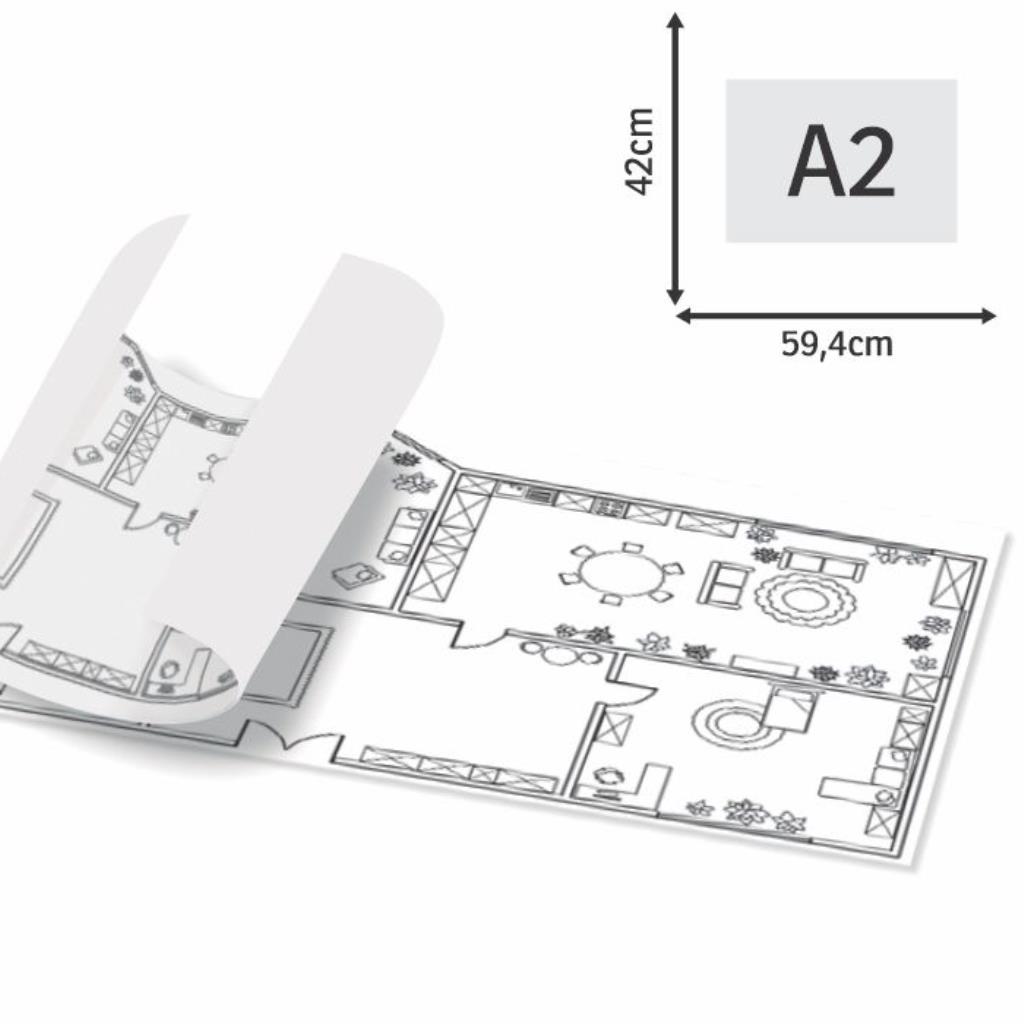 Projeto Arquitetônico Essencial Apergaminhado 75g Formato A2
