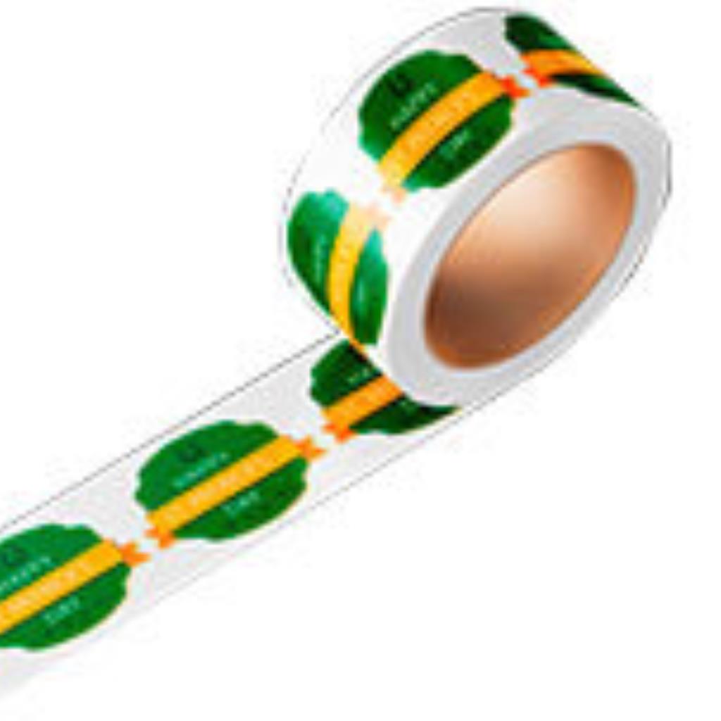 Rótulo Bobina Executiva Bopp Transparente - 3x3cm