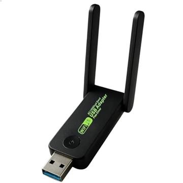 Adaptador Placa Wi-fi Usb Rede Dual Band 2.4 E 5ghz 1300mbps