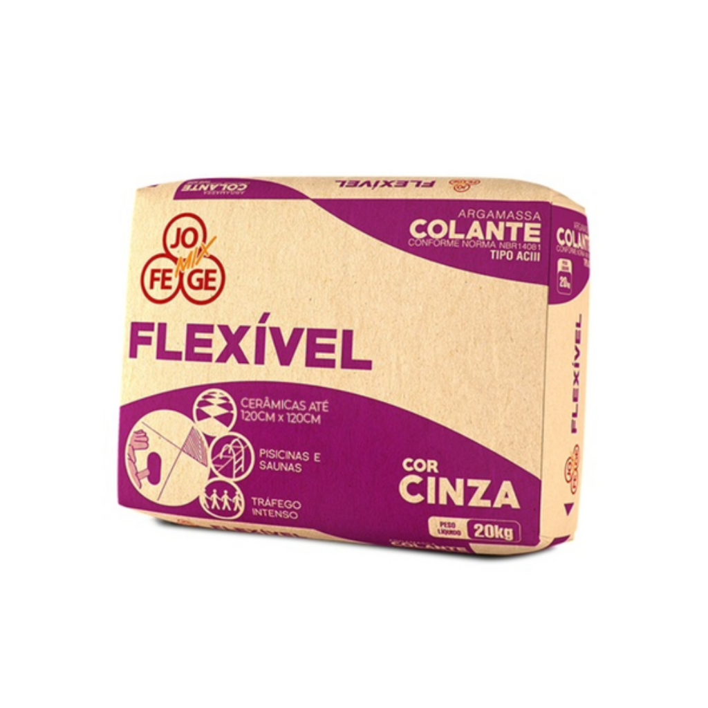 Argamassa ACIII Interno e Externo 20kg Jofege Mix – A Força Extrema e Flexibilidade para Desafios de Alta Performance
