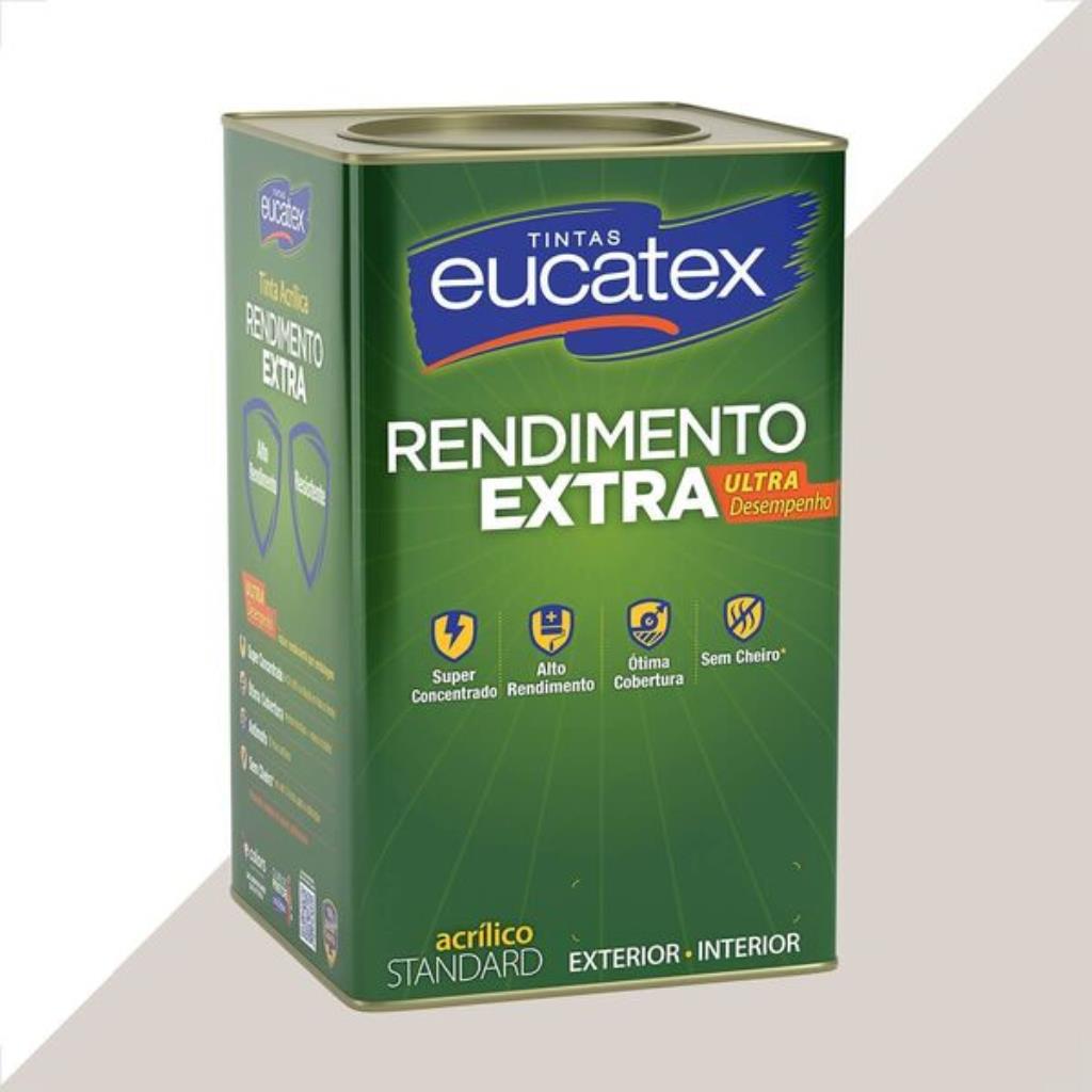 Tinta Latex Eucatex Rendimento Extra Gelo 18L – Alta Diluição e Máxima Economia