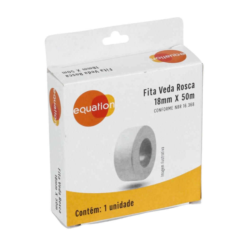 Fita Veda Rosca 18mm x 50m Equation – Máximo Rendimento para Instalações Hidráulicas