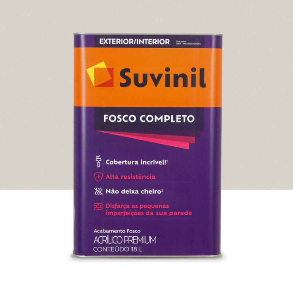 Tinta Acrílica Suvinil Fosco Completo 18L Papel Picado – A Cor "Greige" Mais Desejada com Performance Premium para Grandes Áreas