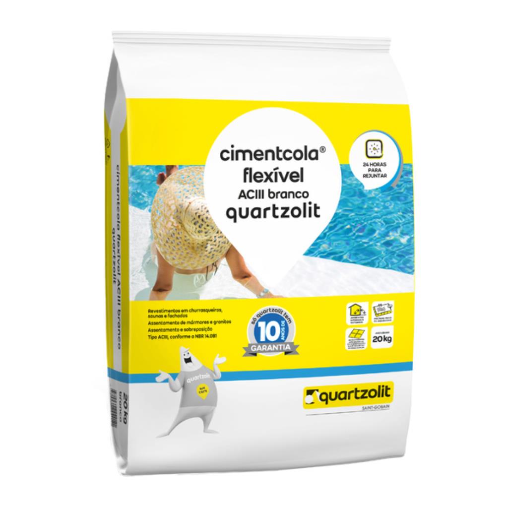 Argamassa ACIII 20kg Quartzolit Branca – A Força Extrema e a Pureza Estética para Projetos de Alto Padrão