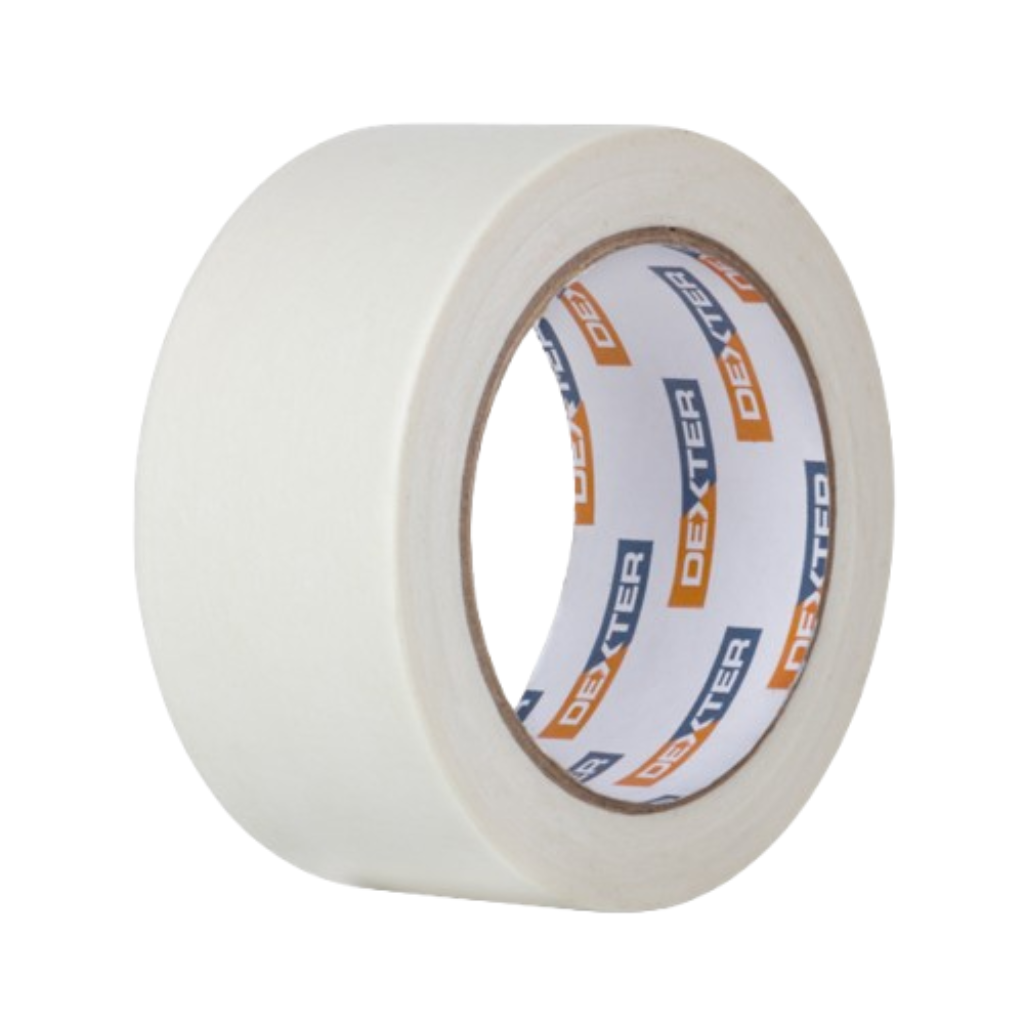 Fita Crepe Branca 48mm x 50m Dexter – Mascaramento e Proteção para Pintura