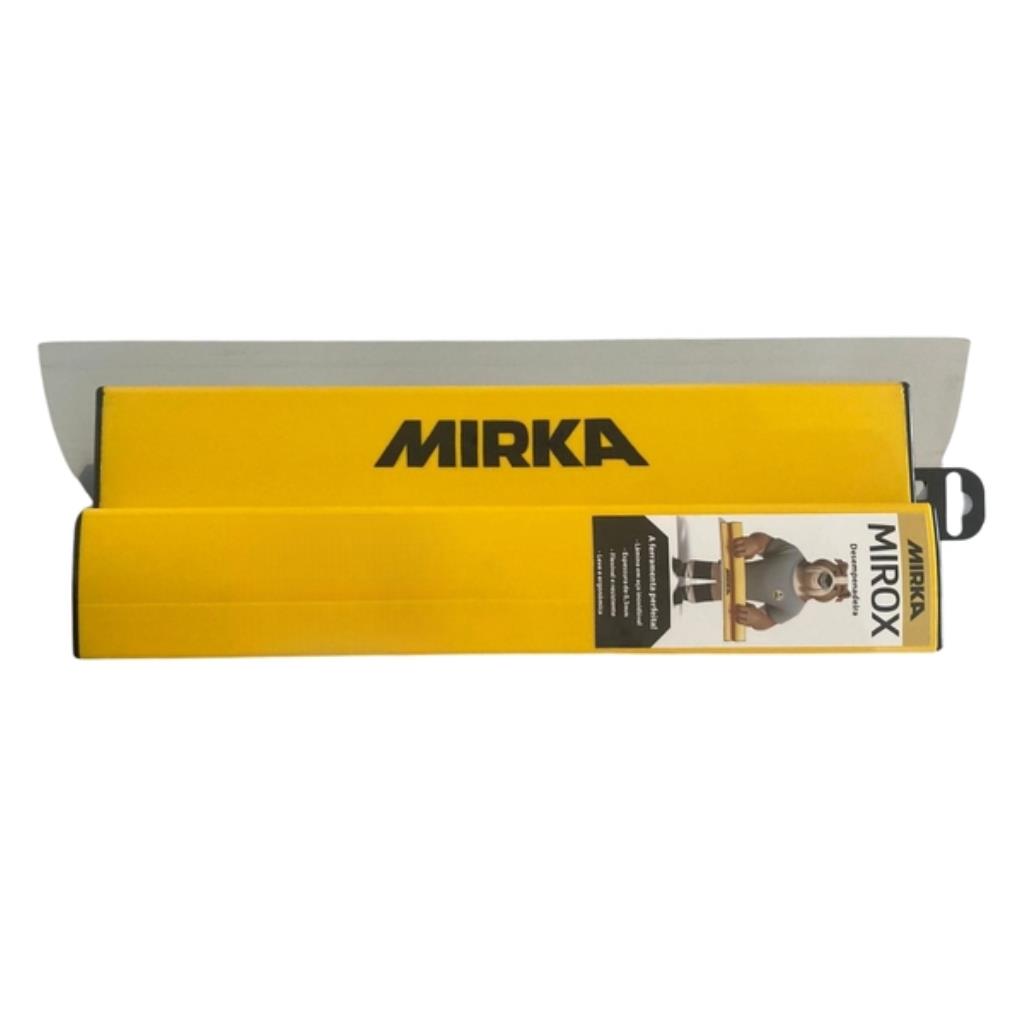 Desempenadeira de Aço Mirox 45cm Mirka – Nivelamento de Grandes Áreas e Acabamento de Elite