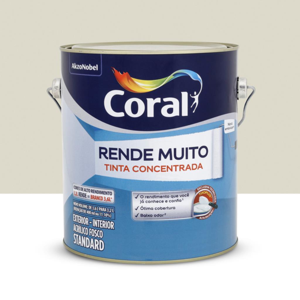 Tinta Acrílica Fosca Coral 3,2L Branco Gelo – A Máxima Economia e Elegância para Pequenas e Médias Reformas
