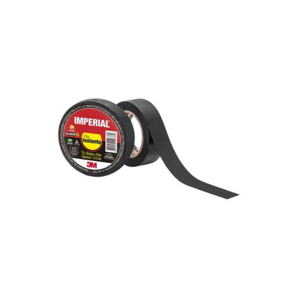 Fita Isolante 3M Imperial Preta 18mm x 10m – Praticidade e Segurança Doméstica