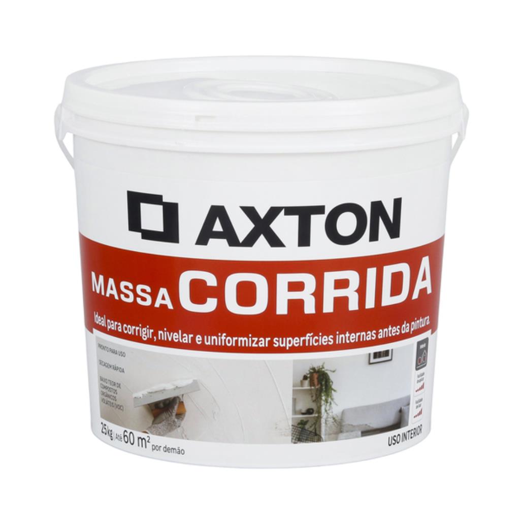 Massa Corrida Interna Axton 25kg – Nivelamento Prático e Secagem Rápida para Ambientes Internos