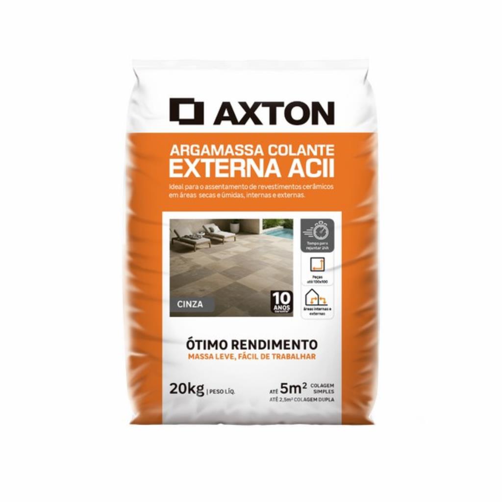 Argamassa Cerâmica ACII Interno e Externo 20kg Axton – A Versatilidade e Proteção Máxima para sua Obra