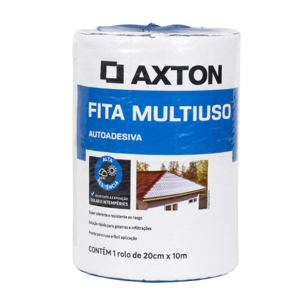 Fita Asfáltica Autoadesiva Axton 20cm x 10m – Vedação Multiuso para Telhados e Rufos