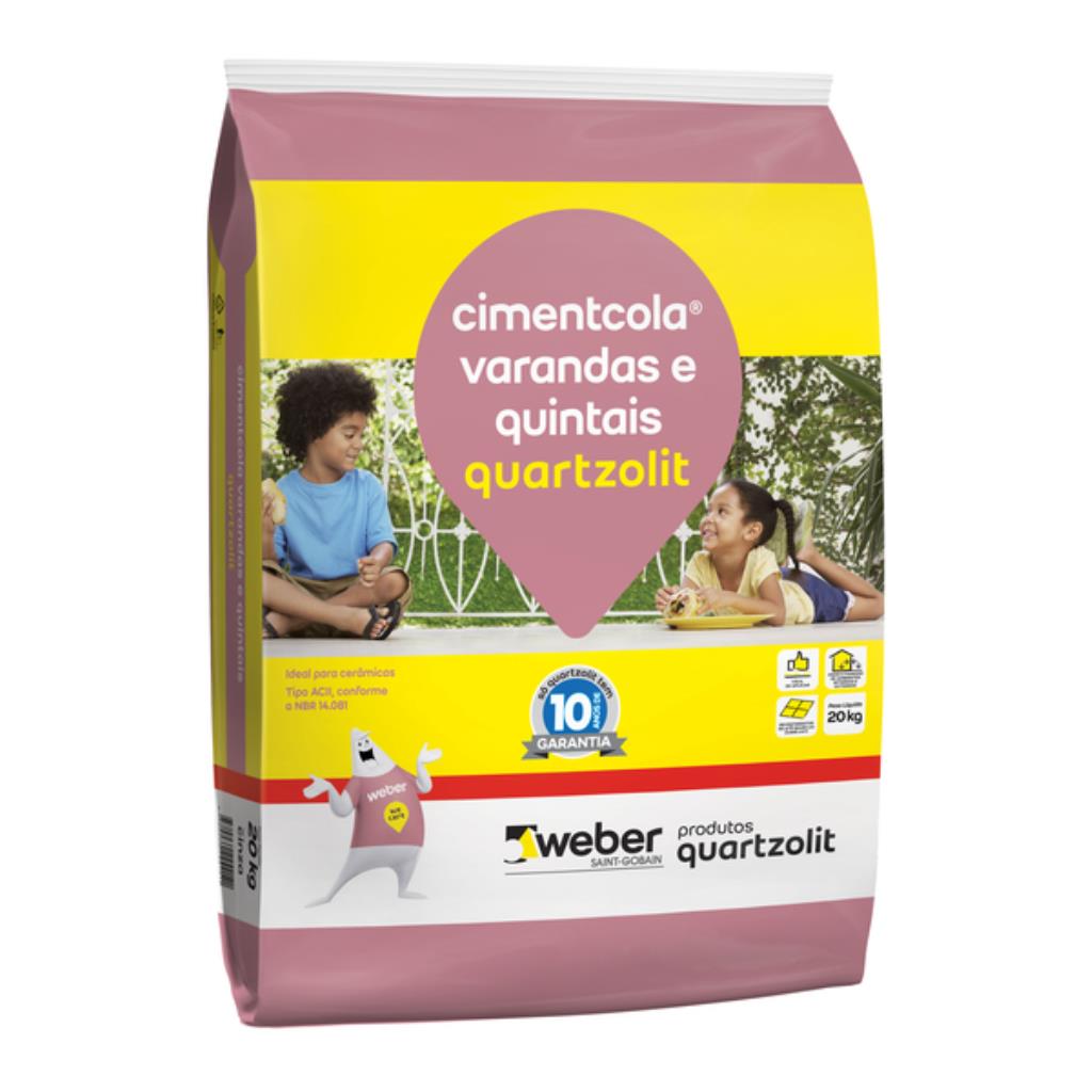 Argamassa ACII Interno e Externo 20kg Quartzolit – A Proteção Máxima para suas Varandas e Quintais