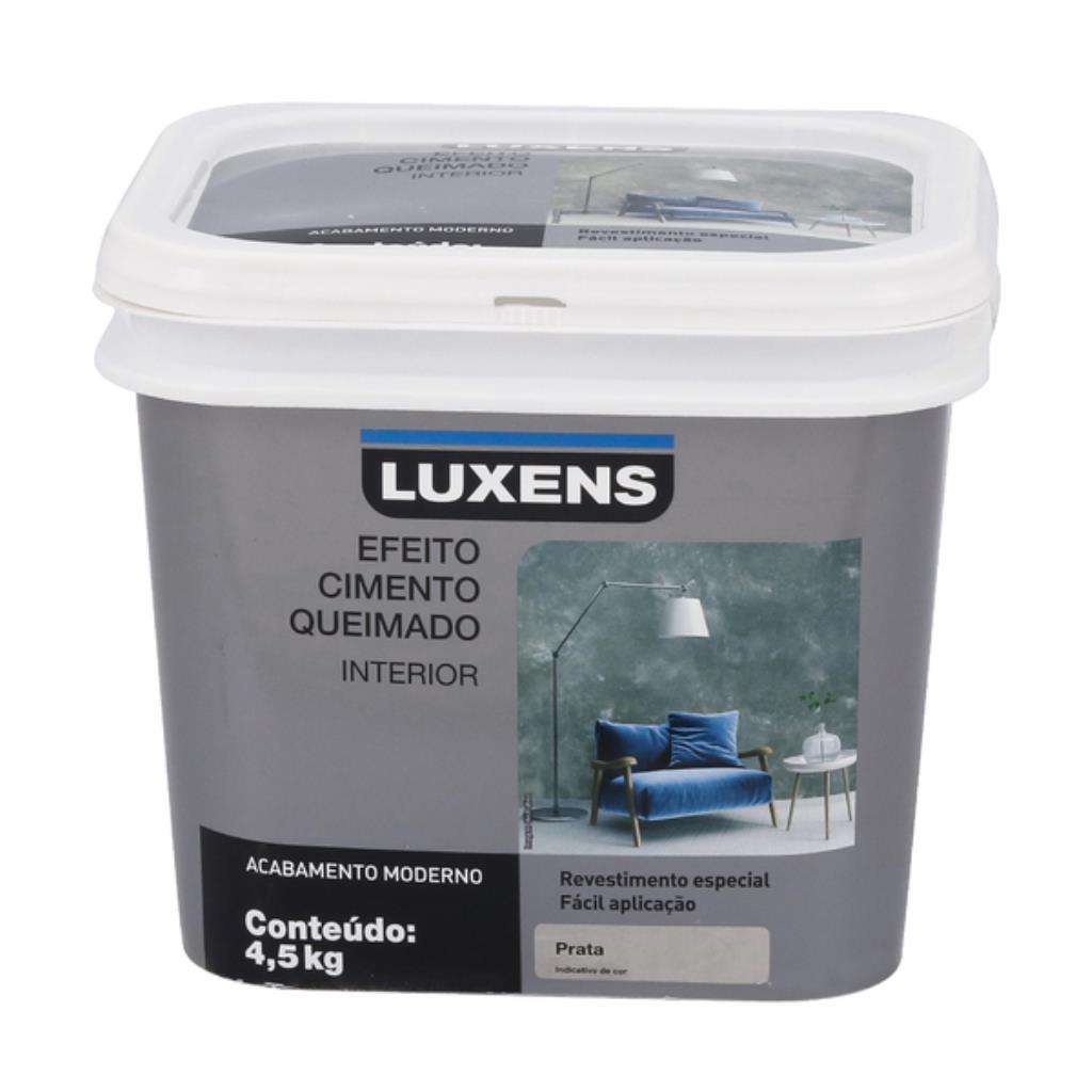 Efeito Cimento Queimado Luxens Prata 4,5kg – Estilo e Atitude