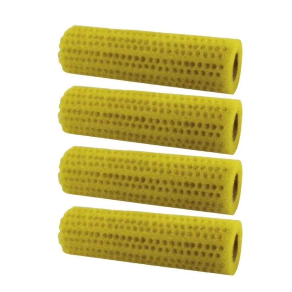 Kit 4 Rolos de Pintura Espuma Textura Chapisco Rolado 23cm Tigre – Efeito Decorativo