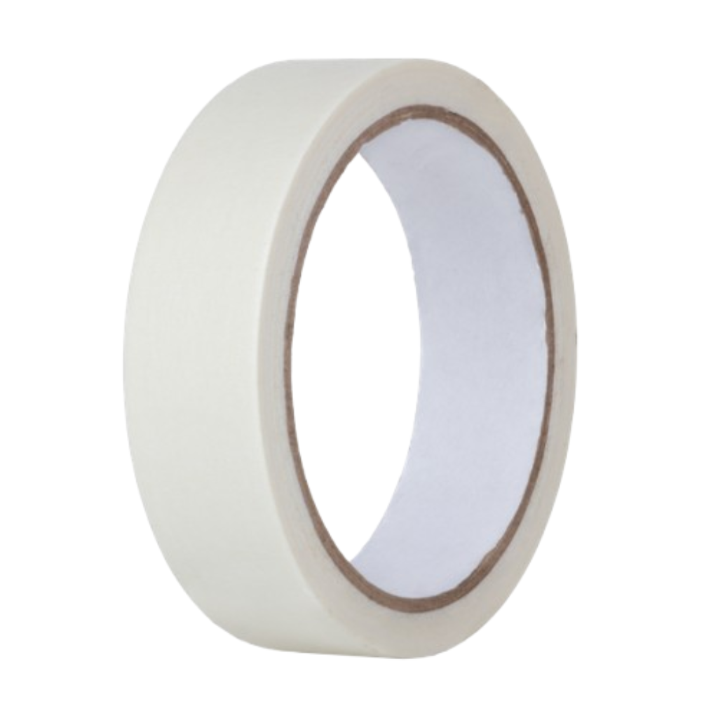 Fita Crepe Branca 25mm x 25m – Mascaramento e Proteção para Pintura e Reformas