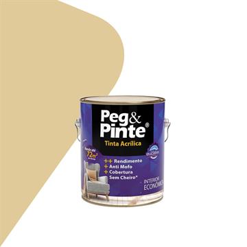 Tinta Acrílica Eucatex Peg & Pinte Interior Palha Sertão 3,6L – Economia e Qualidade para Ambientes Internos