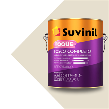 Tinta Acrílica Suvinil Fosco Completo 3,6L Algodão Egípcio – A Sofisticação do Bege Atemporal com Acabamento Premium