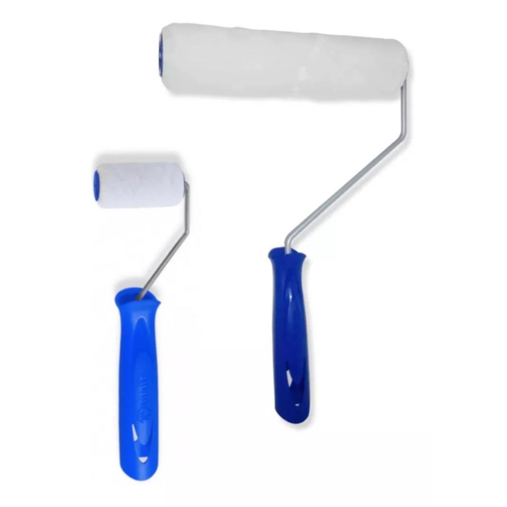 Kit Rolo de Pintura Lã Sintética Tigre com Cabo – Vários Tamanhos – Alto Rendimento