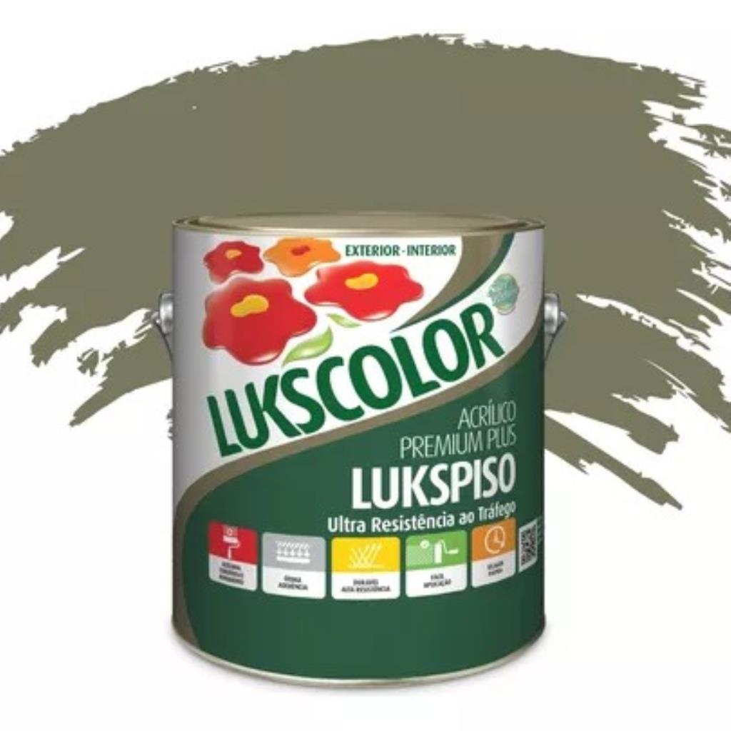 Tinta para Piso Lukscolor Lukspiso 3,6L Concreto – Alta Resistência e Máxima Durabilidade