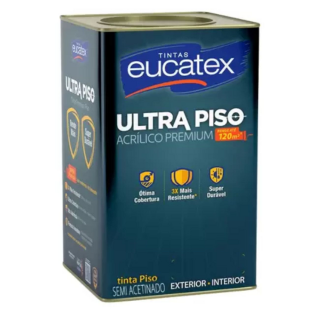 Tinta para Piso Eucatex Premium Extra Piso Grafeno 18L Branco – Máxima Resistência e Tecnologia Avançada
