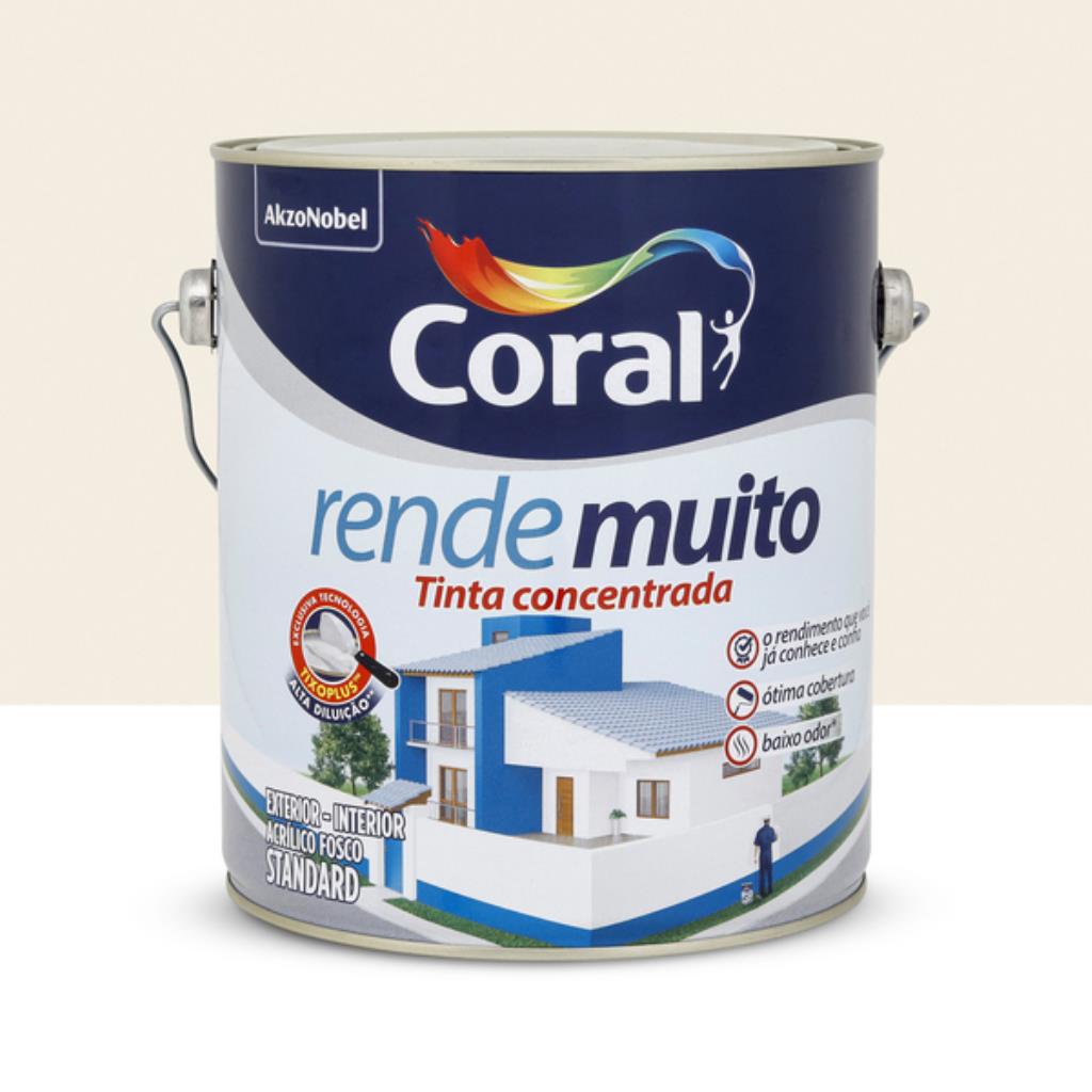 Tinta Acrílica Fosca Coral Standard 3,6L Branco Neve – A Brancura Imaculada e Proteção Essencial para sua Casa