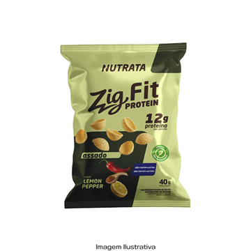 Salgado Proteíco Zig Fit (Lemon Pepper) Nutrata - 40g