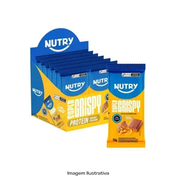 Barra de Proteína Super Crispy (Pasta de Amendoim) Nutry - 55g
