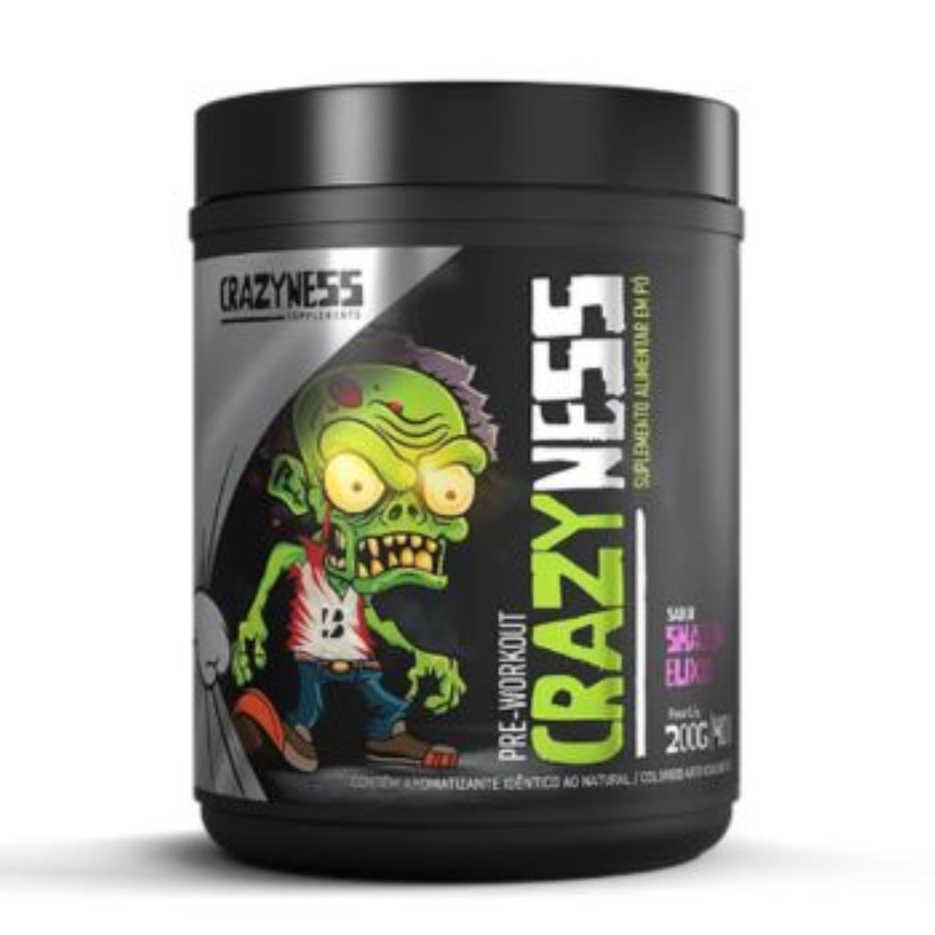 Crazyness Pre-Treino (Sweet Blood - Morango) Crazyness - 200g