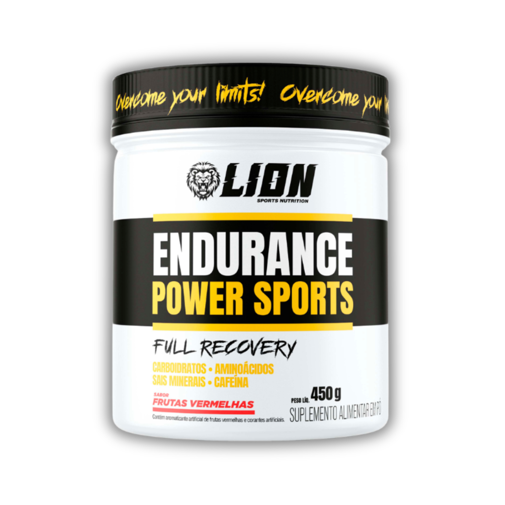 ENDURANCE POWER SPORTS 450G FRUTAS VERMELHAS LION SPORTS NUTRITION