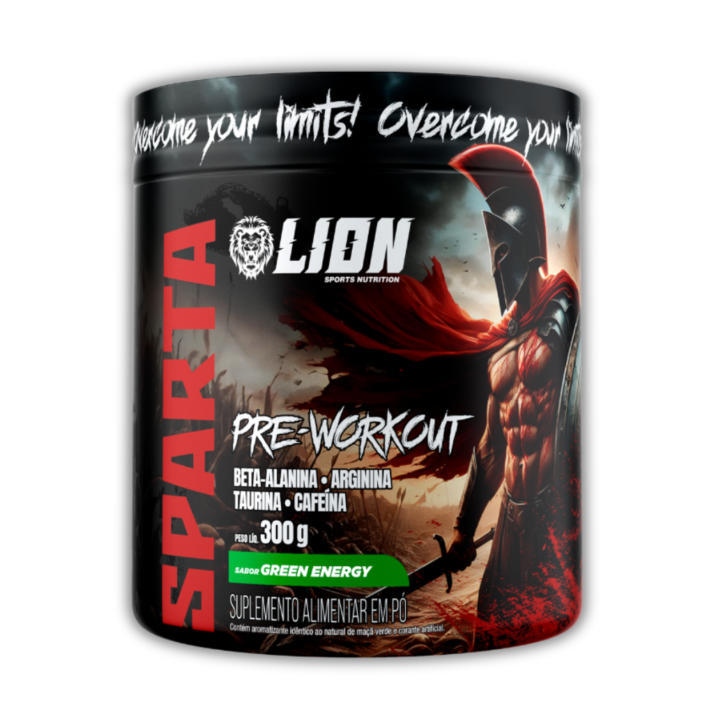 SPARTA PRE WORKOUT 300G GREEN ENERGY LION SPORTS NUTRITION